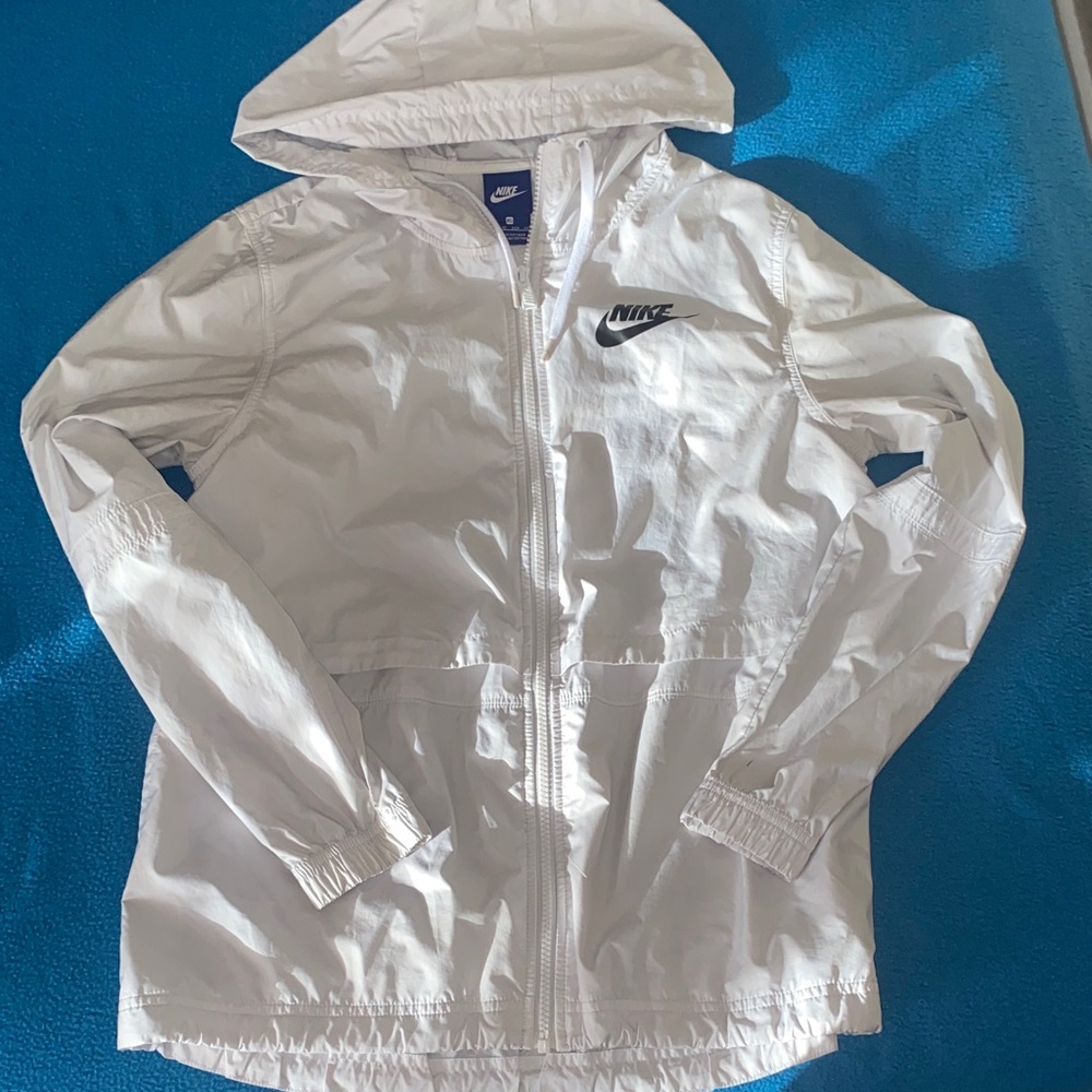 Nike Classic White Hooded Jacket